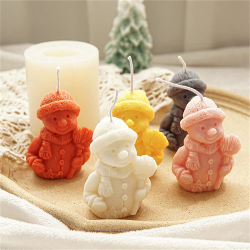 Soap Mold Handcraft DIY 3D Snowman Candle Resin Mould for Handmade Soap