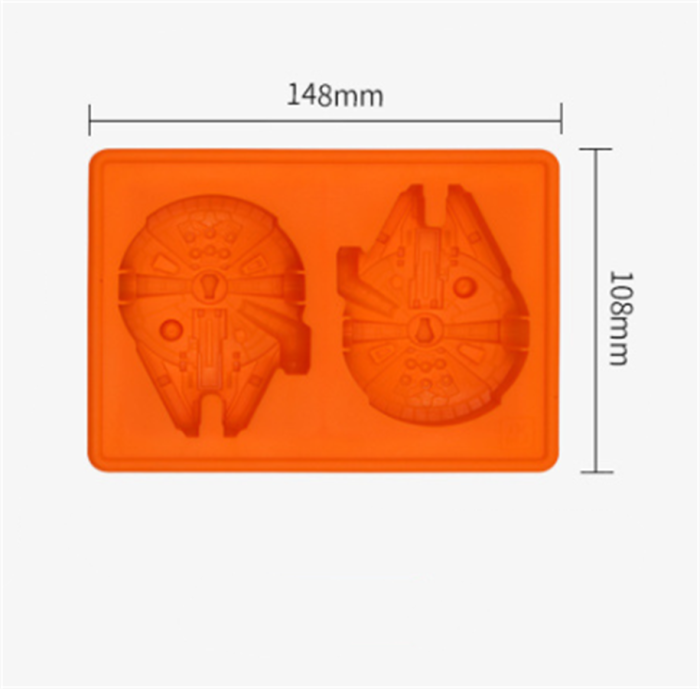 Silicone Cupcake Molds Set Nonstick Star Wars Shape Ice Cube Tray Chocolate Candy Moulds