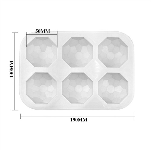 6 Holes Diamond Silicone Cake Chocolate Molds For Baking Dessert Ice Mould Mousse DIY Pastry Decorating Tools