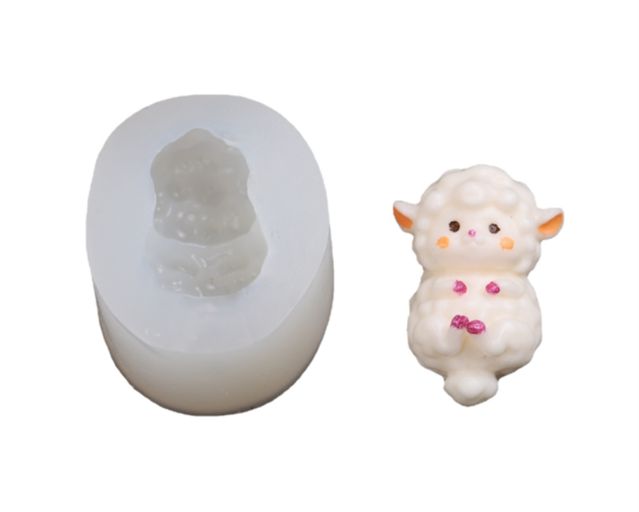 Mini Sheep Soap Mold Handmade Soap Silicone Mold Soap Mold Candle Mold Ice Sculpture Mold Soap Mold Aroma Plaster Mold