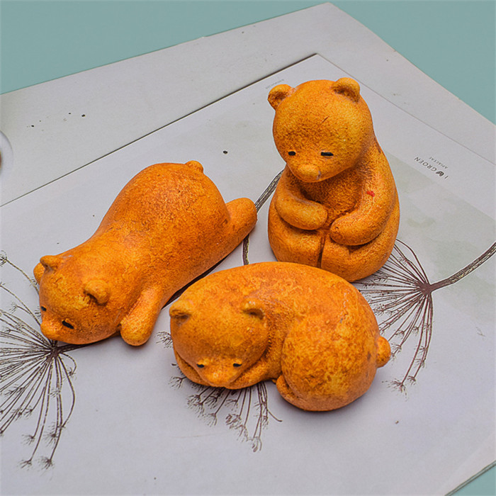 3 Pack Cute Bear Mold Bear Resin Mold Bear Soap Mold Silicone Mold for Candles Home Decoration Silicone Mold for Resin Bear Cake Decoration Mold Cartoon Mold