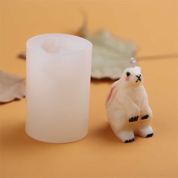 Abstract Rabbit Mold Rabbit Silicone Mold for Candle Rabbit Resin Mold Rabbit Soap Mold Silicone Mold for Resin Rabbit Decorate Mold Rabbit Candle Mold