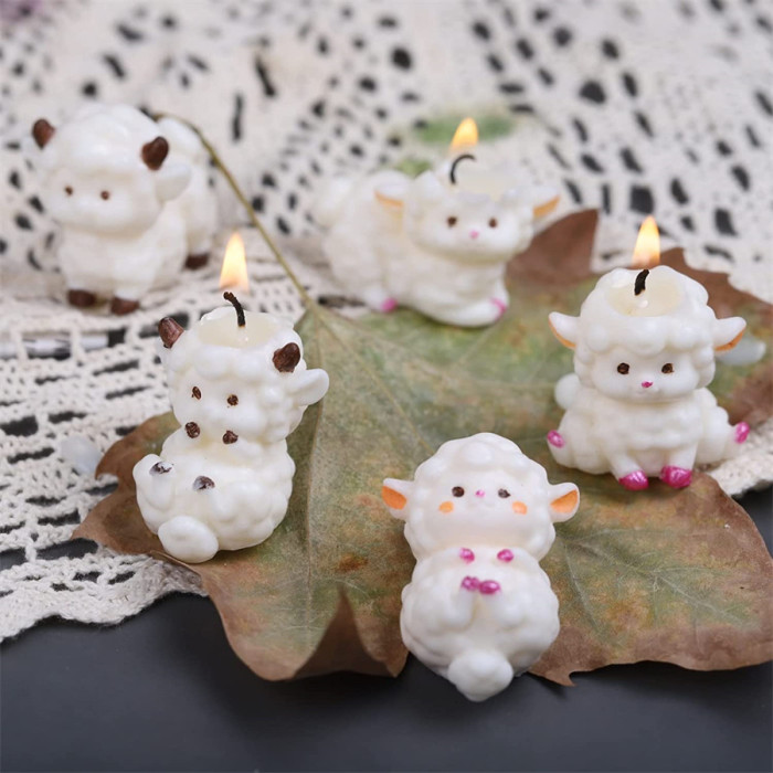 Mini Sheep Soap Mold Handmade Soap Silicone Mold Soap Mold Candle Mold Ice Sculpture Mold Soap Mold Aroma Plaster Mold