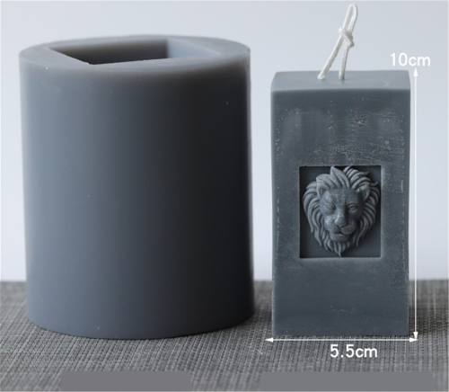Candle sharpener creative candle lion head mold European retro aromatherapy candle decoration manual DIY mold