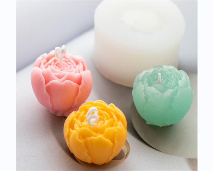 Flower Silicone Candle Molds Soap Molds Fondant Chocolate Cake Candy Moulds Resin Clay Baking Pastry Tools