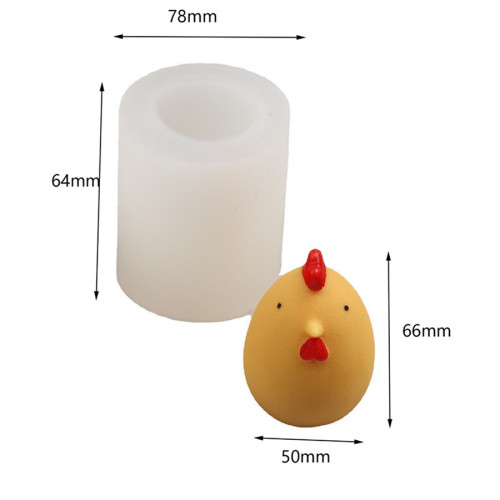 Animal Candle Resin Molds 3D Chicken Resin Casting Molds Reusable Epoxy Resin Silicone Mold Resin Crafts DIY Tool for Handmade Soap Table Decor Birthday Holiday Gifts