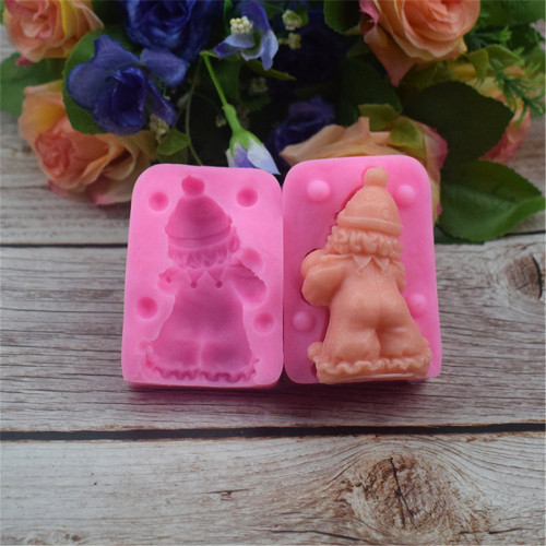 3D Clown Chocolate Fondant Silicone Molds for DIY Cake Fondant Biscuit Cookies Soap Sugar Pudding Chocolate Hard Candies Dessert Candle Decor