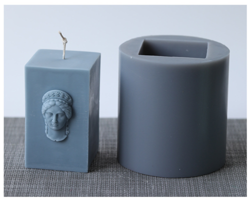 Ancient goddess head Candle Mold household decorations European retro character decoration DIY Candle Mold