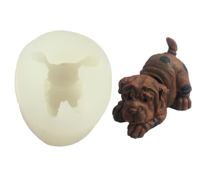 3D Bulldog mousse cake ice cream chocolate silicone mold pastry baking mold