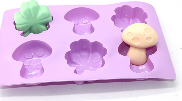 Clover Mushroom Kids Soap Cake Jello Chocolate Crayon Resin Making Silicone Deep Mold (Random color)