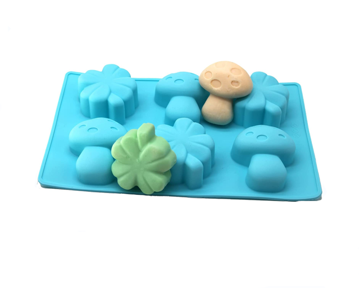Clover Mushroom Kids Soap Cake Jello Chocolate Crayon Resin Making Silicone Deep Mold (Random color)