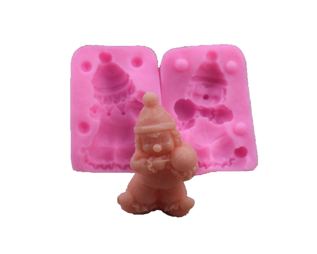 3D Clown Chocolate Fondant Silicone Molds for DIY Cake Fondant Biscuit Cookies Soap Sugar Pudding Chocolate Hard Candies Dessert Candle Decor