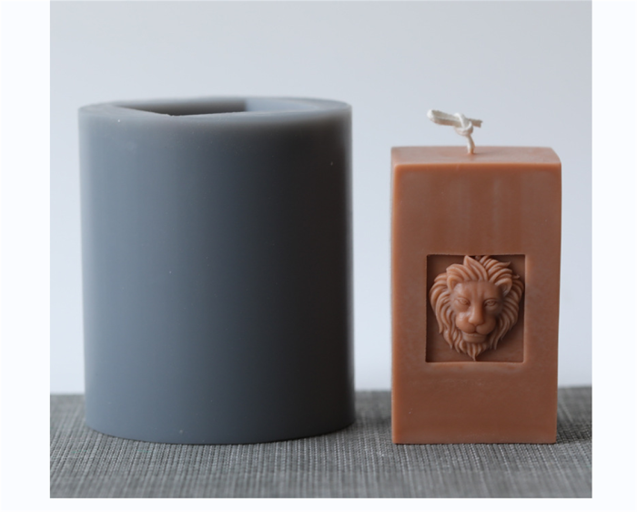 Candle sharpener creative candle lion head mold European retro aromatherapy candle decoration manual DIY mold