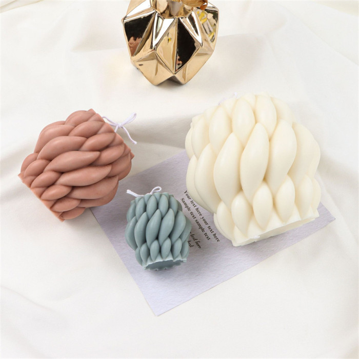 Rotating raindrop Candle Mold DIY hand soap decorative ornament geometric aromatherapy gypsum mold