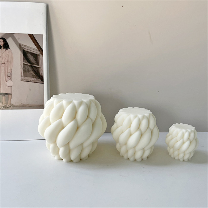 Rotating raindrop Candle Mold DIY hand soap decorative ornament geometric aromatherapy gypsum mold