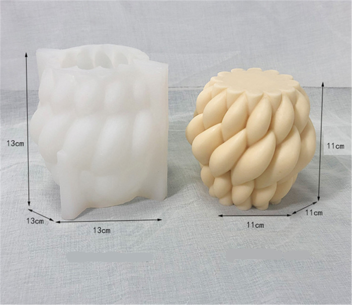 Rotating raindrop Candle Mold DIY hand soap decorative ornament geometric aromatherapy gypsum mold