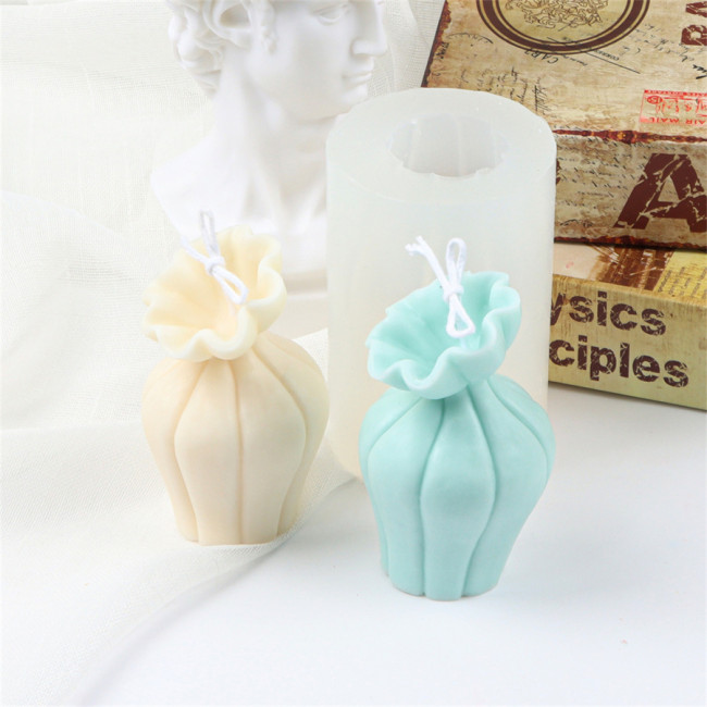 Fragrant candle mould DIY candle mould large flowered vase silicone candle mould