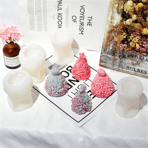 Christmas Tree 3D Silicone Candle Resin Mold, Mould for DIY Aromatherapy Wax Candle Soap Concrete Clay Craft Cake Home Party Decor