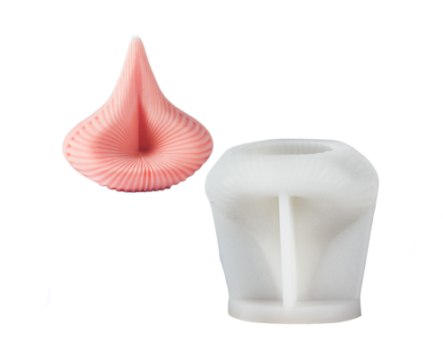 Thread Pyramid Candle silicone mold DIY gypsum decoration manual soap diffuser marine drip mold