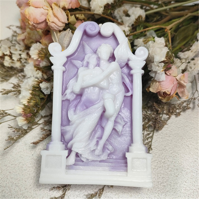 Arch Angel, love messenger, incense candle, silicone mold, DIY gypsum, dripping glue, decorative ornament mold