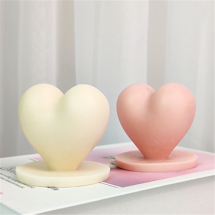 Love Candle Mold with base incense candle birthday gift hand mold