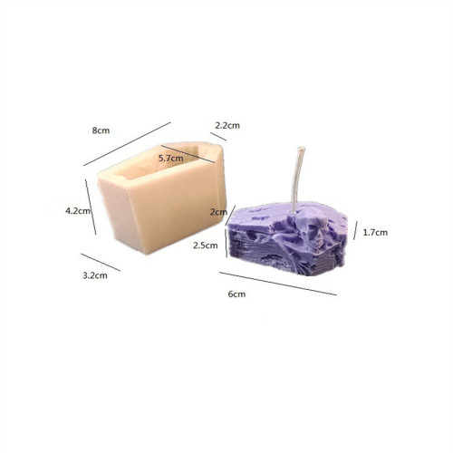 Halloween Skeleton coffin incense candle silicone mold DIY soap mold