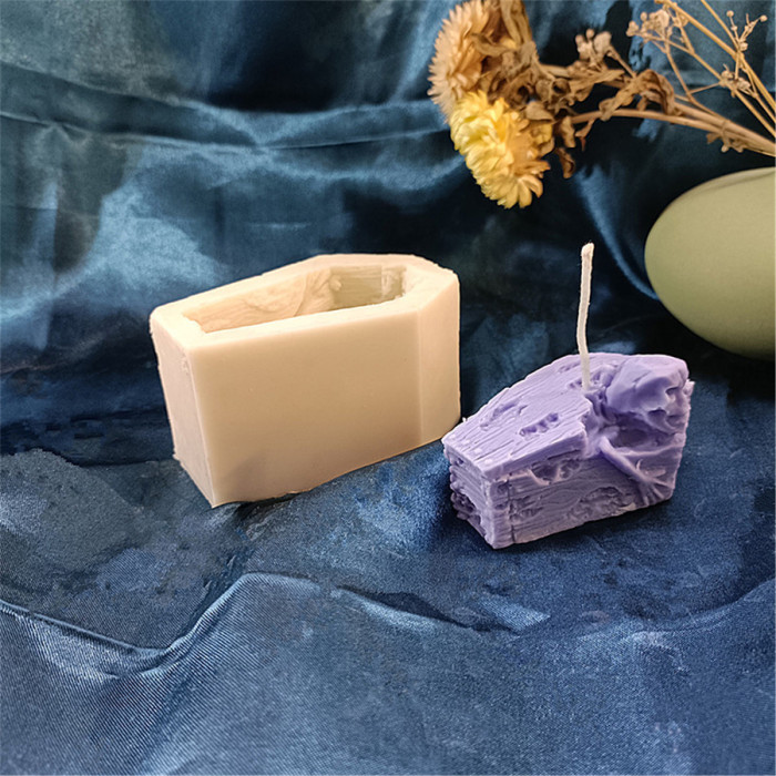 Halloween Skeleton coffin incense candle silicone mold DIY soap mold