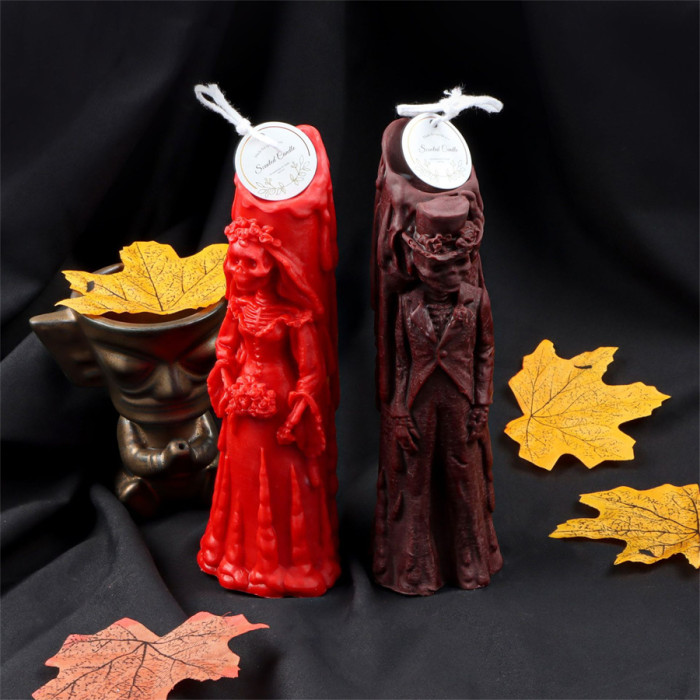Candle Making Molds,Resin Molds Silicone  3D Skull Candle Molds Set Soap Making Molds for Halloween Party Making Aromatherapy Candles,Resin,Soap,Lotion Bar,Clay