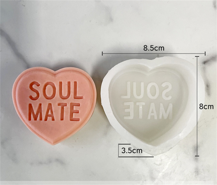 Heart Shaped Silicone Mold, Non-Stick Chocolate Mousse Cake Dessert Baking Pan,  Dessert, Biscuit and Soap