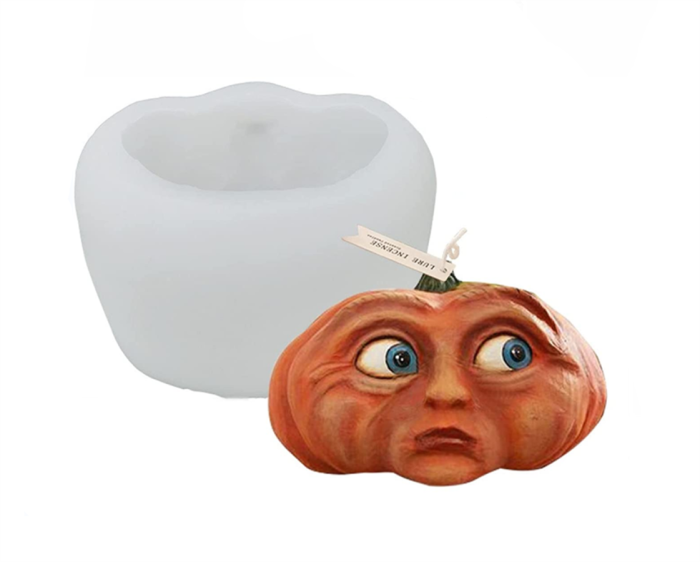 Pumpkin Candle Making Molds, Soap Making Molds, 3D Rubber Silicone Candle Epoxy Resin Soap Mold, DIY Moulds for Making Aromatherapy Candles for Fall Harvest Thanksgiving Party Halloween