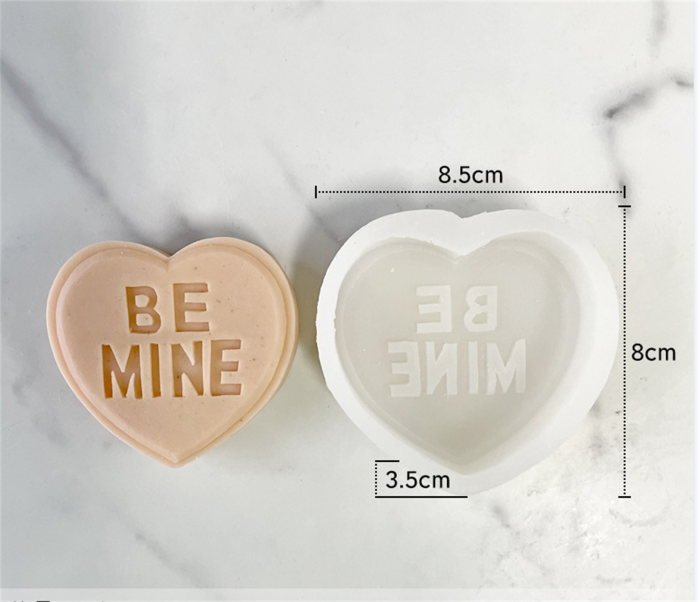 Heart Shaped Silicone Mold, Non-Stick Chocolate Mousse Cake Dessert Baking Pan,  Dessert, Biscuit and Soap