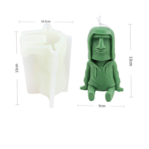 Candle Mold for Candle Making Silicone Mold 3D Unique Shape Candle Mold DIY Casting Wax Mold Wax Candles Mould for Halloween Party