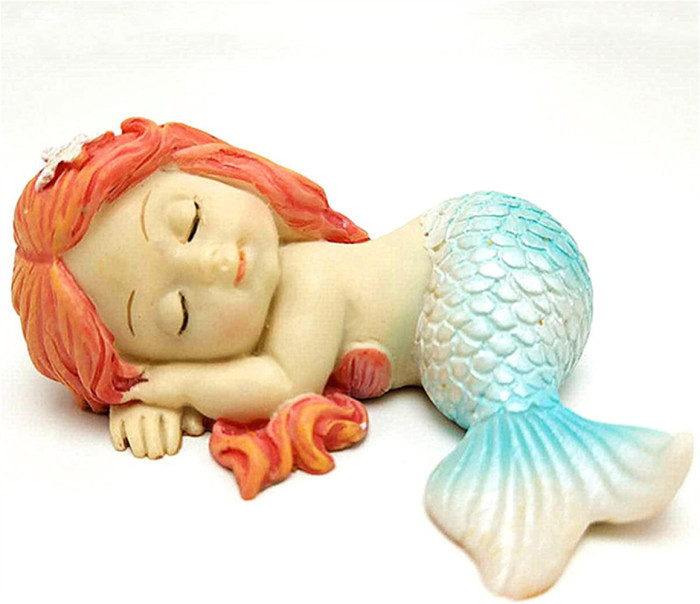 3D Sleeping Mermaid Silicone Mold Fondant Mould Handmade Soap Mold Cake Mold Moulds for Candle Making