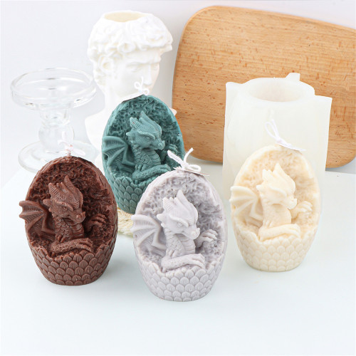 Broken Shell Dinosaur Egg Silicone Candle Soap Mold Fondant Chocolate Candy Mould Cake Decorating Tool Epoxy Resin Plaster Polymer Clay Mould