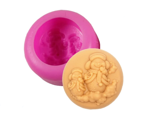 Christmas Series Soap Silicone Mold for DIY Soap Pastry Cake Plaster Clay Chocolate Decoration