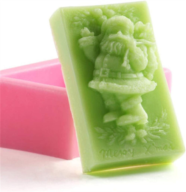Santa Claus cake decoration mold 3D baking sugar mold soap mold DIY Handmade Soap Gifts