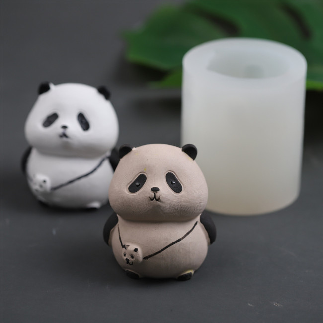 Panda Silicone Mold for Candle Panda Resin Mold Panda Soap Mold Panda Cake Decoration Mold Epoxy Resin Mold Handmade Panda Soap Mold Panda Plaster Candle Aroma Fondant Mold