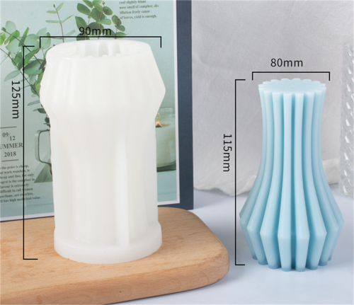 Vertical aromatherapy mould diy gypsum diffuser geometric cylindrical candle silica gel mould