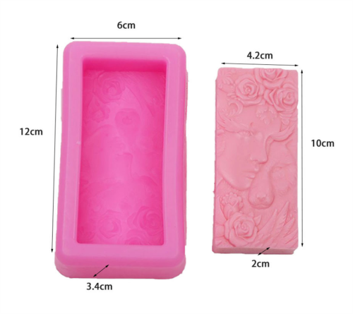 Women and lions Soap Molds Scented Candle Wax Mold Resin Plaster Crafts Mould Mousse Cake Chocolate Silicone Mold