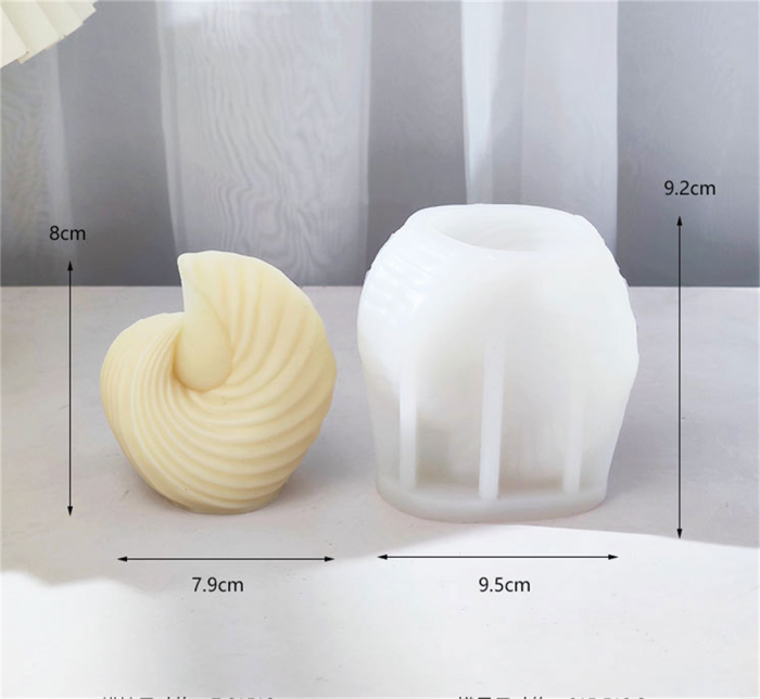 Geometric Wave Ribbed Silicone Candle Mold Irregular Stripe Soy Wax Soap Mold Plaster Epoxy Resin Clay Mold Fondant Chocolate Cake Candy Baking Mould