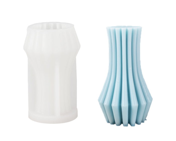Vertical aromatherapy mould diy gypsum diffuser geometric cylindrical candle silica gel mould