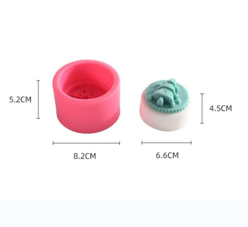 3D Christmas tree Silicone Soap Mold for Soap Making, Candy Mold Chocolate Mold DIY Cake Mold