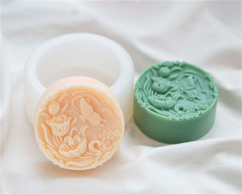 Tulip Flower Handmade Soap Mold Tulip Silicone Mold for Resin Candle Mold Tulip Flower Cake Decoration Mold Round Shape Soap Mold Tulip Resin Mold