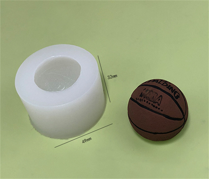 Basketball plaster mould DIY round candle aromatherapy diffuser silica gel mould chocolate ice cube mould