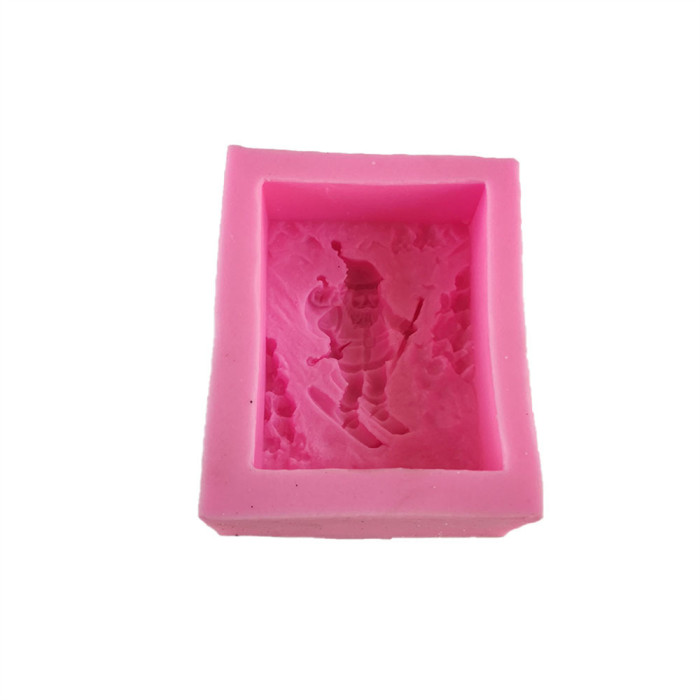 Silicone Christmas Theme, Santa Claus Craft Art Silicone Soap Mold Craft Molds, DIY Craft Art Handmade Soap Making Molds