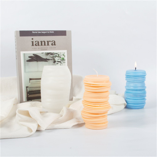 Silicone mould for spiral thread column diy aromatherapy spiral cylinder candle