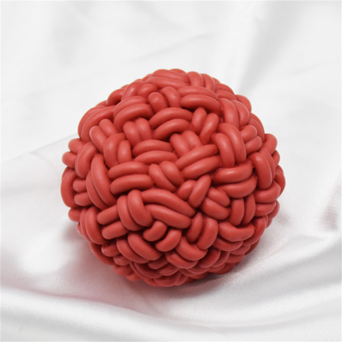 Woven ball silicone mold, interesting candle making ball mold, crystal art craft, cake decoration mold