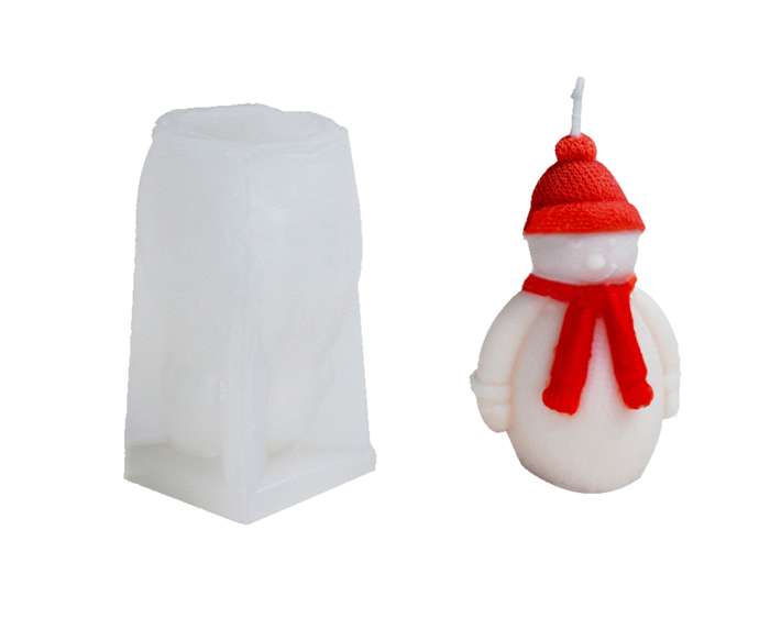 Santa Claus Silicone Candle Resin Mold, DIY Xmas Theme Resin Mould for Home Party Decoration Handmade Soap Mold