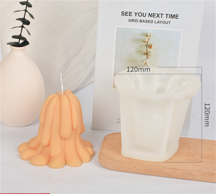 3D undersea gypsum mold DIY decoration ocean tentacle incense candle silicone mold
