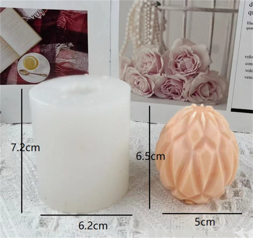 Easter Diamond Face Egg Mold Aromatherapy Mousse Cake Mold Candle Silicone Mold